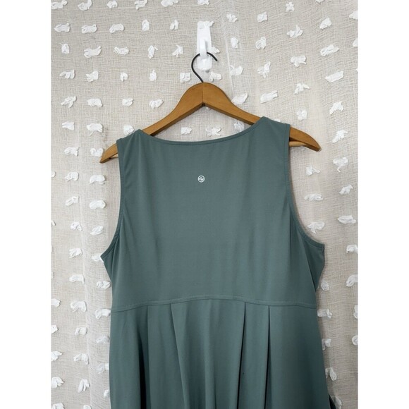 Eddie Bauer Women's Aster Crossover Dress Active Size Large Green Pockets - Picture 7 of 9